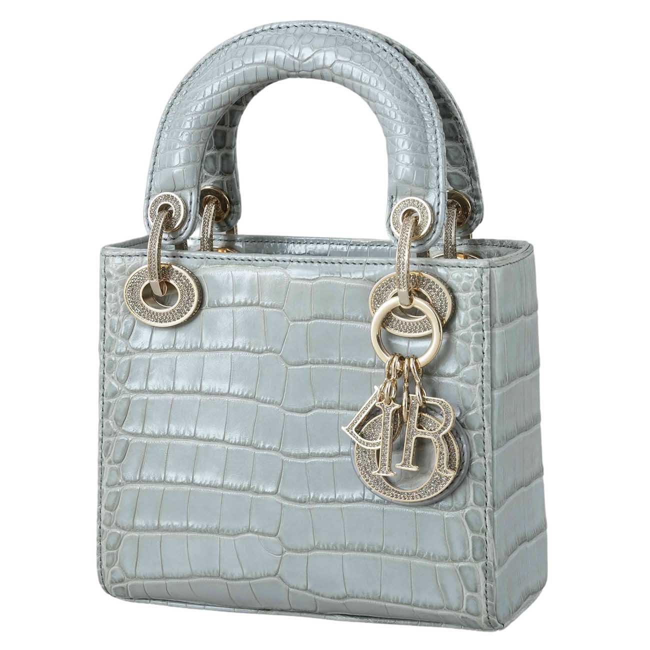 CHRISTIAN DIOR(USED)크리스찬디올 레이디디올 미니 엘리게이터